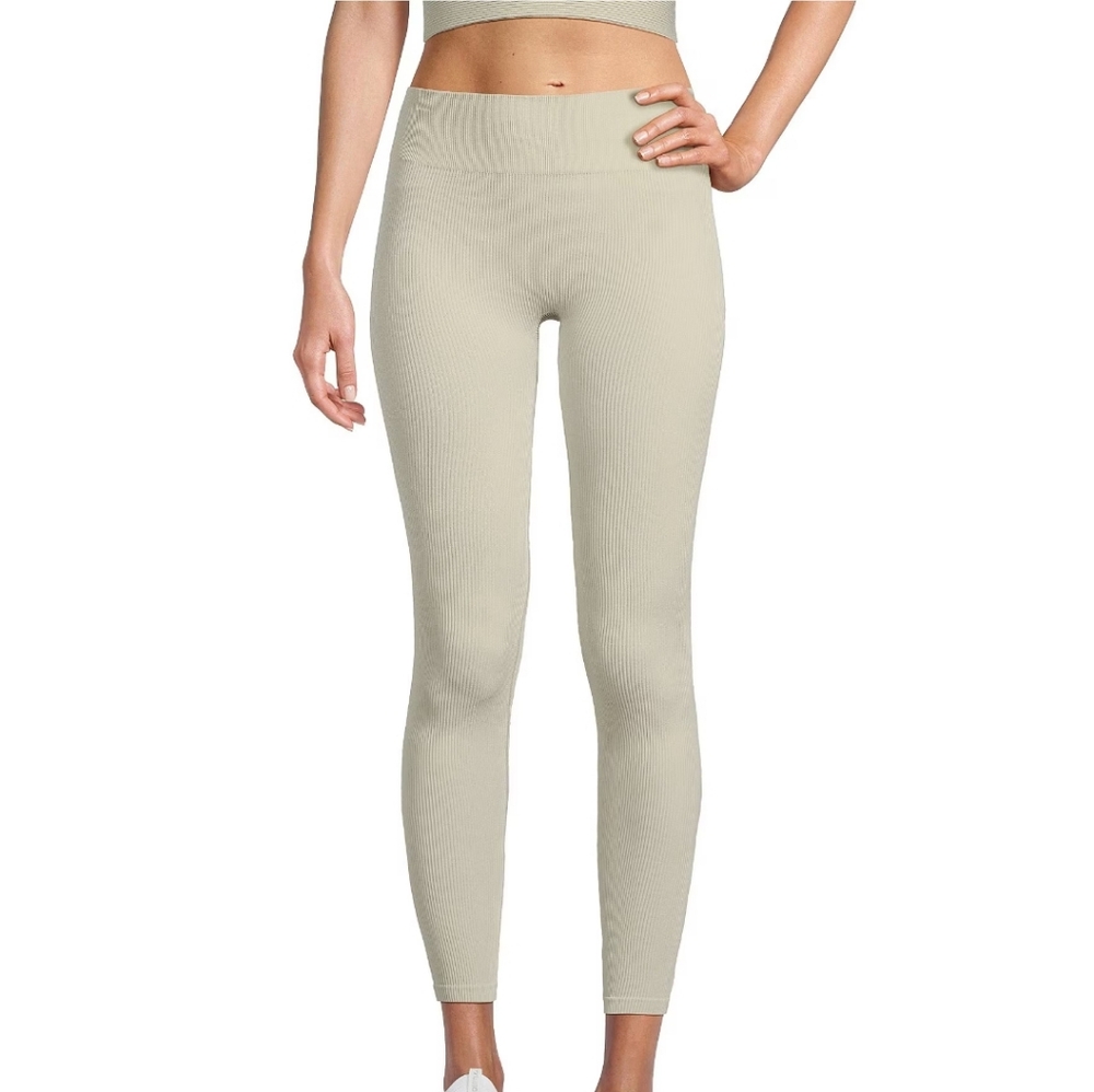Antonio Melani Active High Waisted Ribbed Leggings  Large